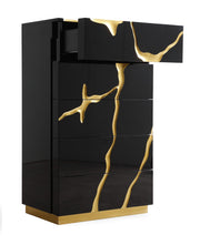 Aspen - Modern Black & Gold Chest — view 5