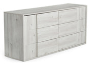 Asus - Italian Modern White Washed Oak Dresser — view 3