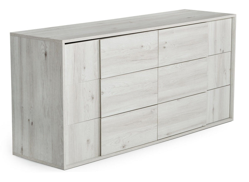 Asus - Italian Modern White Washed Oak Dresser — view 3