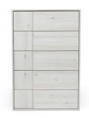 Asus - Italian Modern White Washed Oak Chest