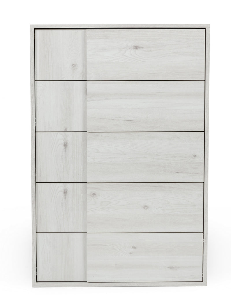Asus - Italian Modern White Washed Oak Chest