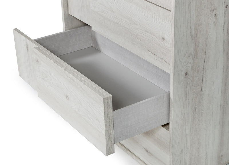 Asus - Italian Modern White Washed Oak Chest — view 2
