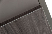 Lucia - Italian Modern Elm and Matte Grey Nightstand — view 3