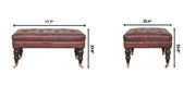 Buffalo - Ottoman With Castor Legs - R&R Furniture Gallery (Fountain Valley, CA)