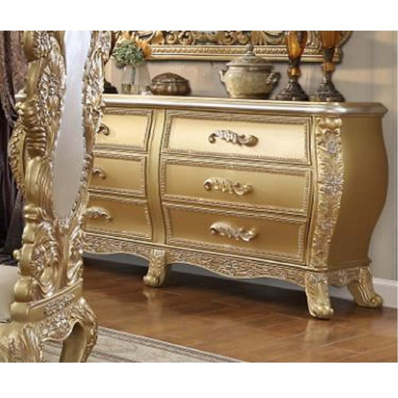 Cabriole - Server - Gold - R&R Furniture Gallery (Fountain Valley, CA)