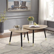 Allison - Nesting Table Set - Natural & Black - R&R Furniture Gallery (Fountain Valley, CA)