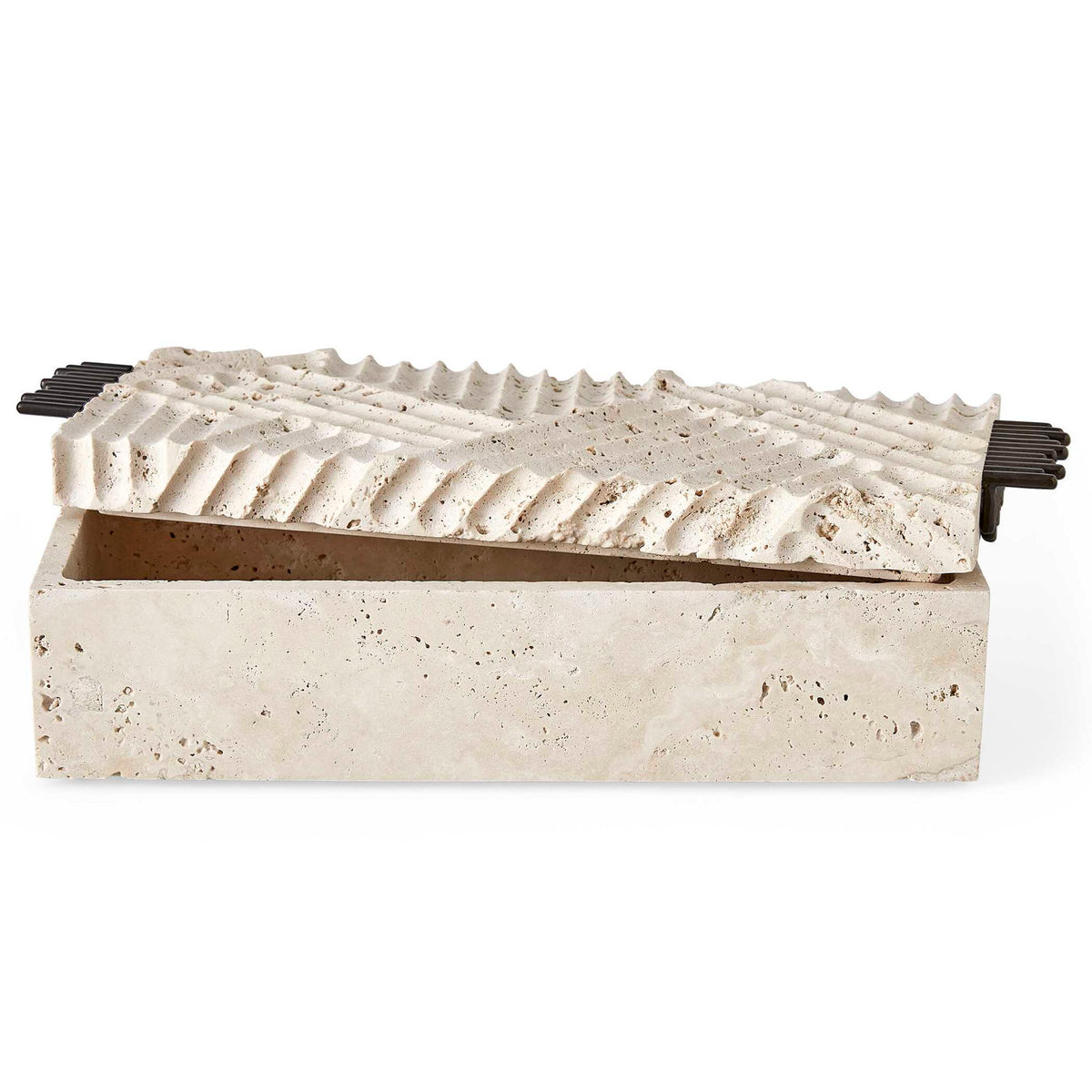 Diagram - Travertine Box - Bronze / Brown