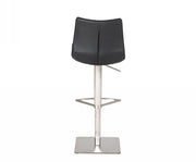 Aaron - Modern Black Eco-Leather Bar Stool
