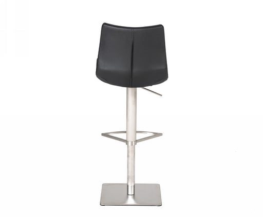 Aaron - Modern Black Eco-Leather Bar Stool