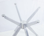 Dallas - Modern Brushed Stainless Steel Dining Table