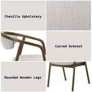 Delina - Side Chair - Walnut - R&R Furniture Gallery (Fountain Valley, CA)