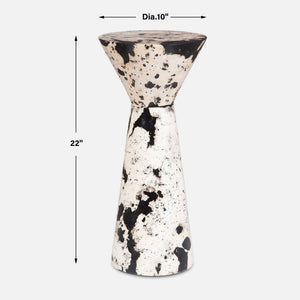 Lenora - Stone Drink Table - Black