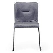 Yannis - Modern Grey Fabric Dining Chair (Set of 2) — view 2