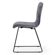 Yannis - Modern Grey Fabric Dining Chair (Set of 2) — view 3