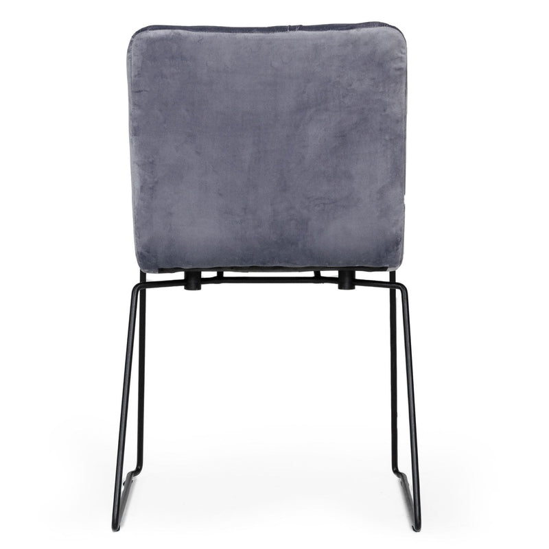 Yannis - Modern Grey Fabric Dining Chair (Set of 2) — view 4