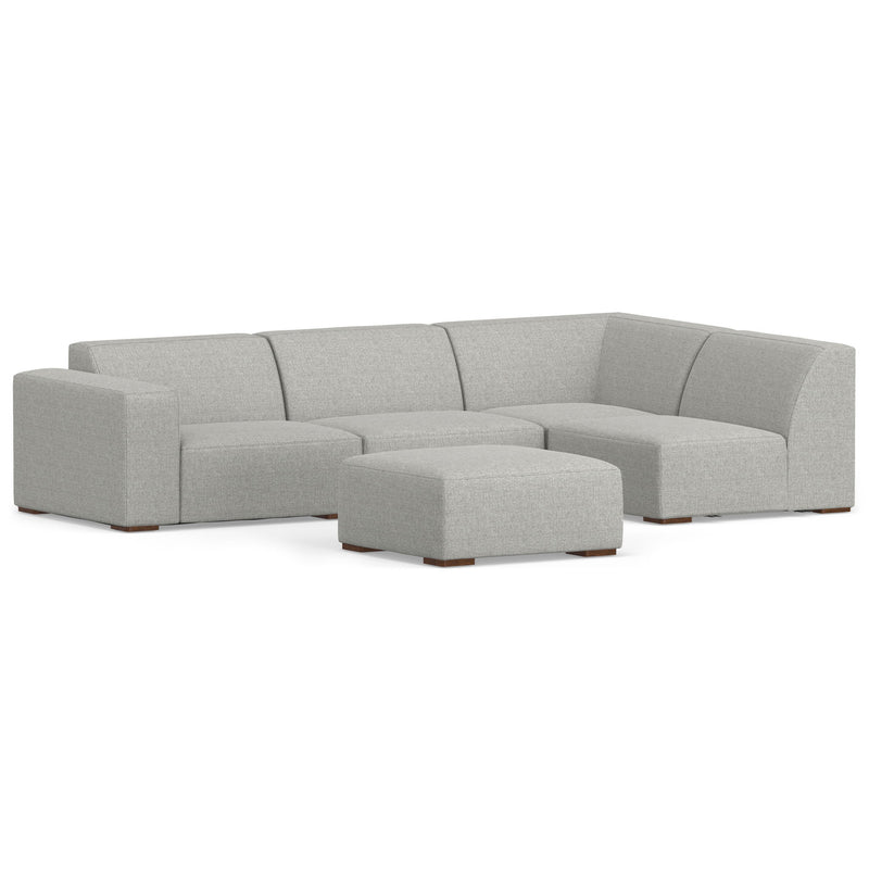 Rex - Handcrafted Sectional Sofa And Ottoman - R&R Furniture Gallery (Fountain Valley, CA)