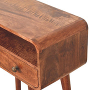 Solid Wood Curved Console Table - R&R Furniture Gallery (Fountain Valley, CA)
