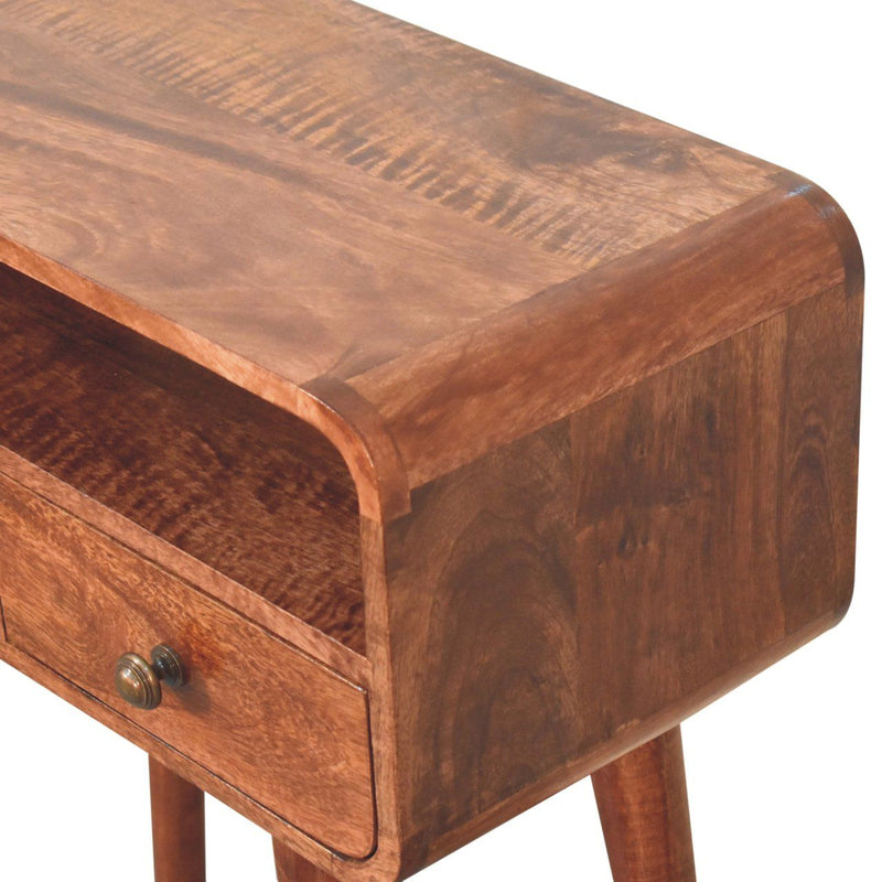 Solid Wood Curved Console Table - R&R Furniture Gallery (Fountain Valley, CA)