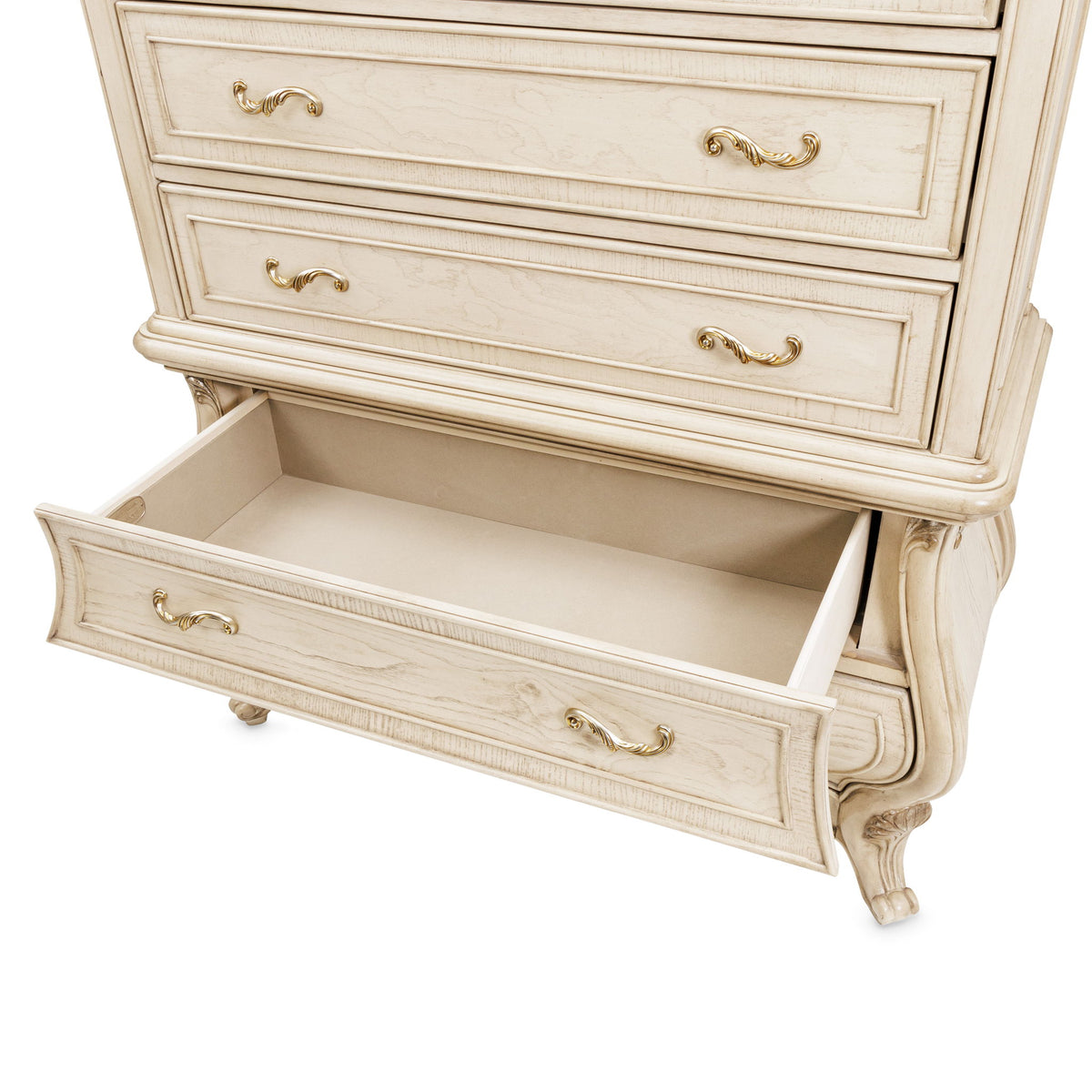 Platine de Royale - 6-Drawer Chest - Champagne - R&R Furniture Gallery (Fountain Valley, CA)