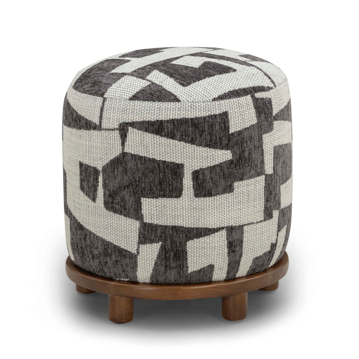Bisou - Jacquard Ottoman - R&R Furniture Gallery (Fountain Valley, CA)