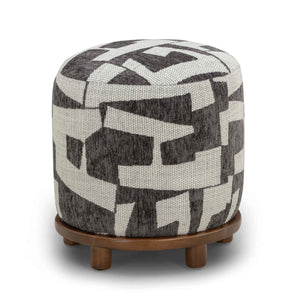 Bisou - Jacquard Ottoman - R&R Furniture Gallery (Fountain Valley, CA)
