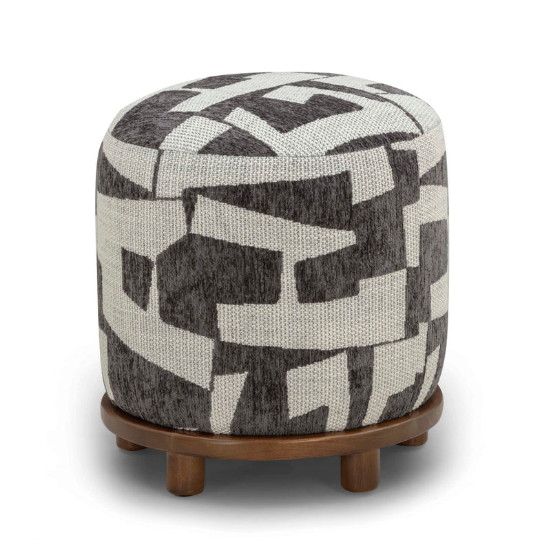 Bisou - Jacquard Ottoman - R&R Furniture Gallery (Fountain Valley, CA)
