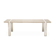 Lotus Bay - Narrow Rectangular Dining Table - Sand - R&R Furniture Gallery (Fountain Valley, CA)
