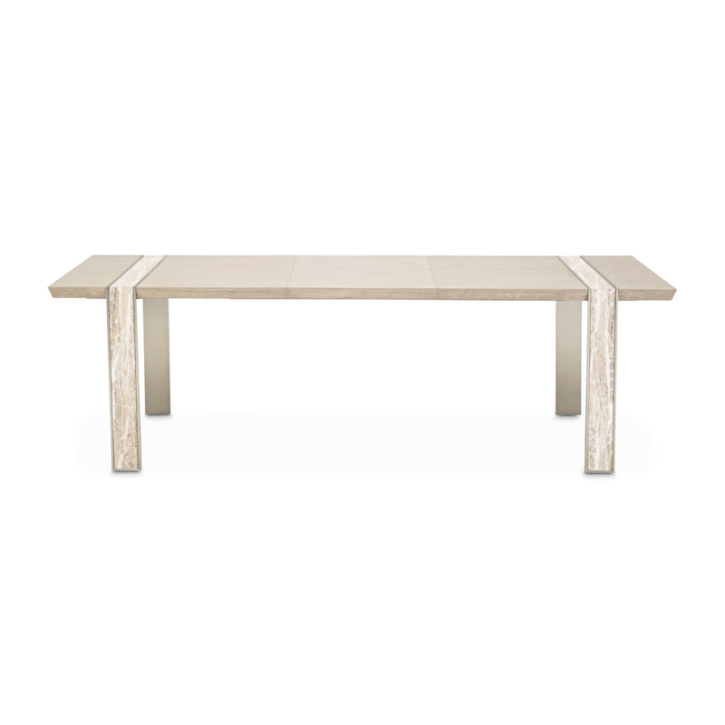 Lotus Bay - Narrow Rectangular Dining Table - Sand - R&R Furniture Gallery (Fountain Valley, CA)