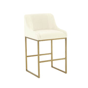 Lisa - Velvet Counter Stool - R&R Furniture Gallery (Fountain Valley, CA)