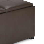 Avalon - Square Coffee Table, Storage Ottoman - R&R Furniture Gallery (Fountain Valley, CA)
