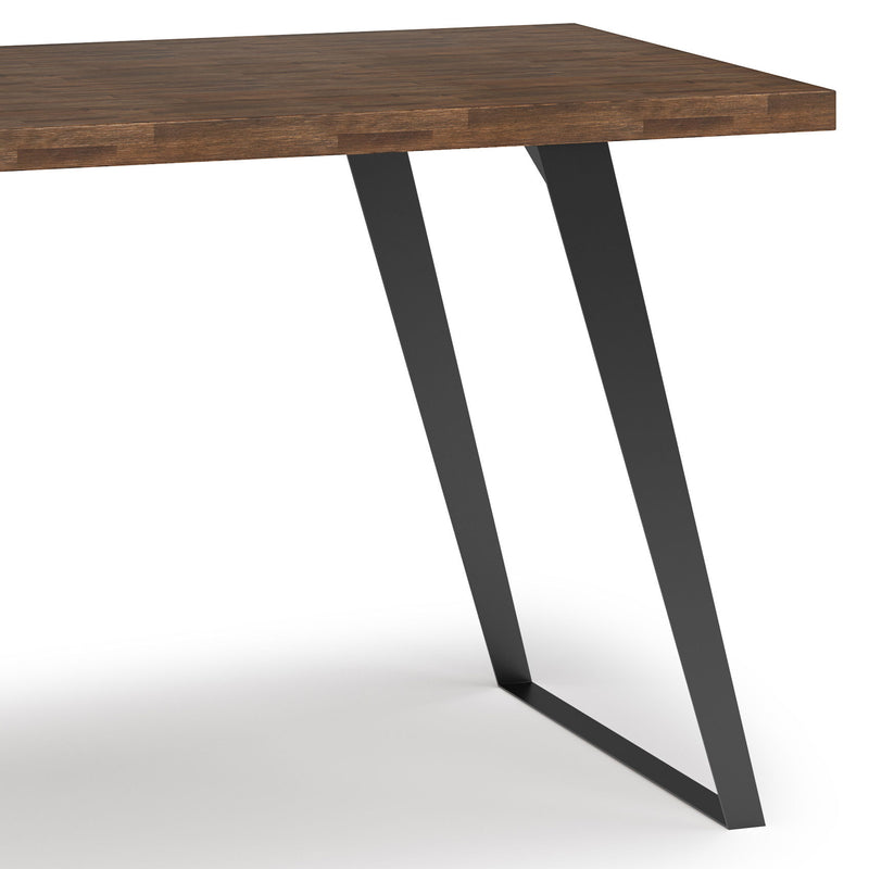Lowry - Flat Top Desk - Rustic Natural Aged Brown - R&R Furniture Gallery (Fountain Valley, CA)