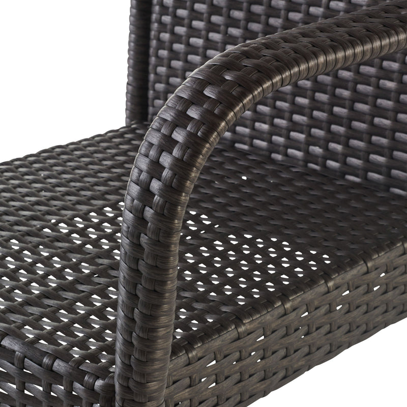 Outdoor Wicker Barstools With Rattan And Iron Frame - R&R Furniture Gallery (Fountain Valley, CA)