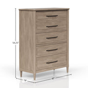 5 Drawer Chest - Sand - R&R Furniture Gallery (Fountain Valley, CA)