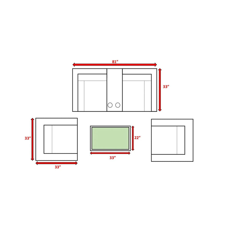 Wicker Seating Group Set With Table And Cushions - R&R Furniture Gallery (Fountain Valley, CA)