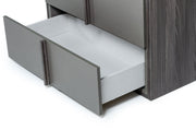 Lucia - Italian Modern Elm and Matte Grey Chest — view 2