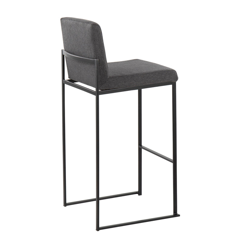 Lumi Source Fuji contemporary high back barstool with elegant design, featuring a sleek modern look and sturdy construction.