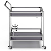 Watts - Bar Cart - Chrome - R&R Furniture Gallery (Fountain Valley, CA)