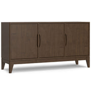 Harper - 3 Door Sideboard Buffet / Storage Cabinet - Walnut Brown - R&R Furniture Gallery (Fountain Valley, CA)