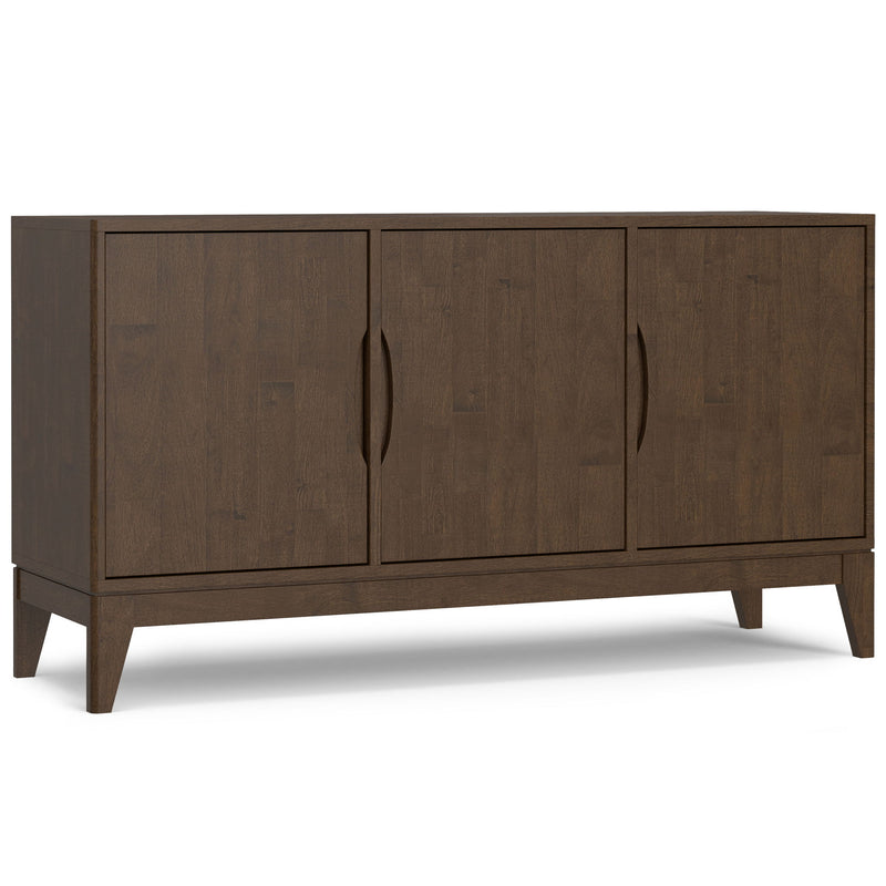 Harper - 3 Door Sideboard Buffet / Storage Cabinet - Walnut Brown - R&R Furniture Gallery (Fountain Valley, CA)