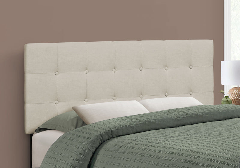 Full Size, Bed Headboard Only Upholstered, Transitional - Beige - R&R Furniture Gallery (Fountain Valley, CA)