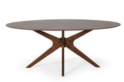 Prospect - Modern Oval Walnut Dining Table — view 2