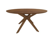 Prospect - Modern Round 59" Walnut Dining Table — view 3