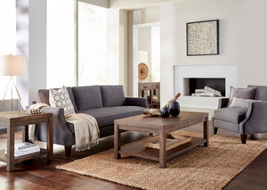 Craster Reclaimed Wood Rectangular Coffee Table in Smoky Taupe