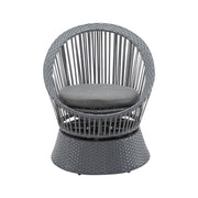 Modern Swivel Wicker Lounge Chair With Round Design - R&R Furniture Gallery (Fountain Valley, CA)