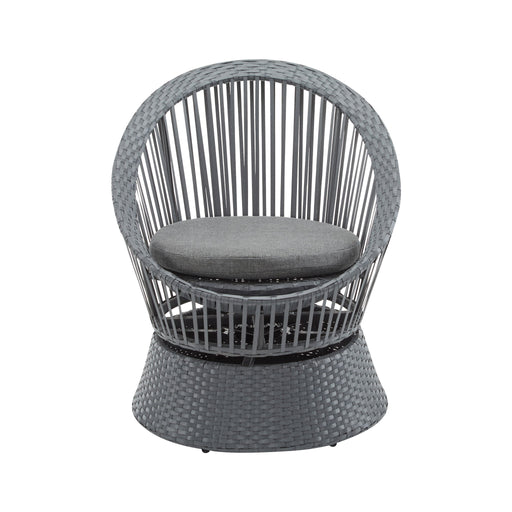 Modern Swivel Wicker Lounge Chair With Round Design - R&R Furniture Gallery (Fountain Valley, CA)