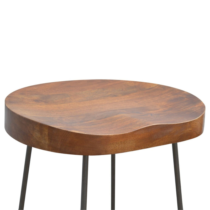 Chunky Bar Stool - Chestnut - R&R Furniture Gallery (Fountain Valley, CA)