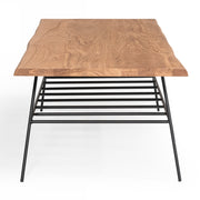 Barnum - Industrial Oak and Black Iron Live Edge Coffee Table — view 2