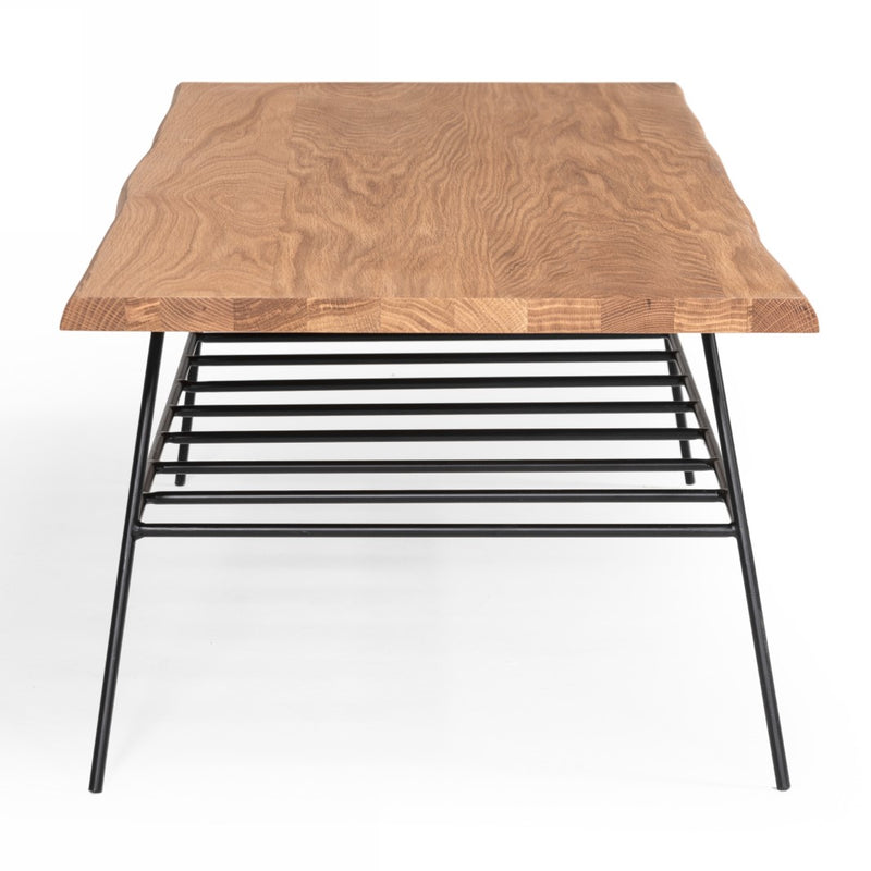Barnum - Industrial Oak and Black Iron Live Edge Coffee Table — view 2