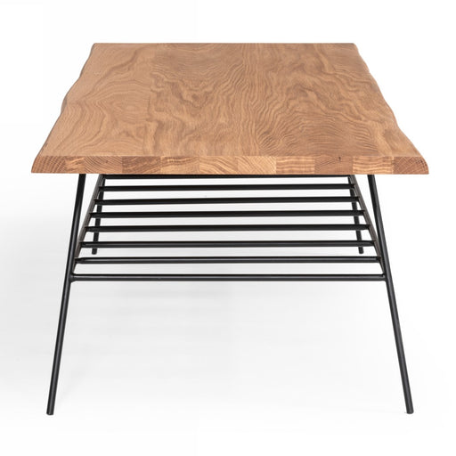 Barnum - Industrial Oak and Black Iron Live Edge Coffee Table — view 2