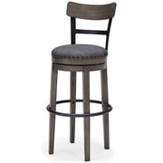 Caitbrook - Tall UPH Swivel Barstool - Gray - R&R Furniture Gallery (Fountain Valley, CA)
